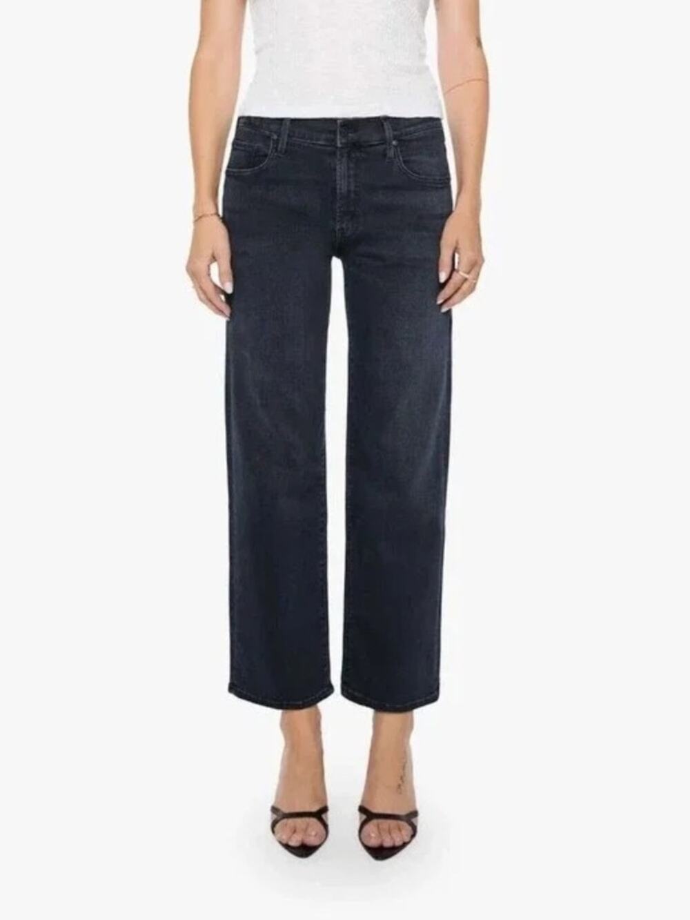 MOTHER The Mid Rise Zip Rambler Ankle Night In Venice Size 31